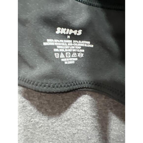 Skims Fits Everybody Scoop Bralette Bra Black Size Medium Black - Picture 5 of 5